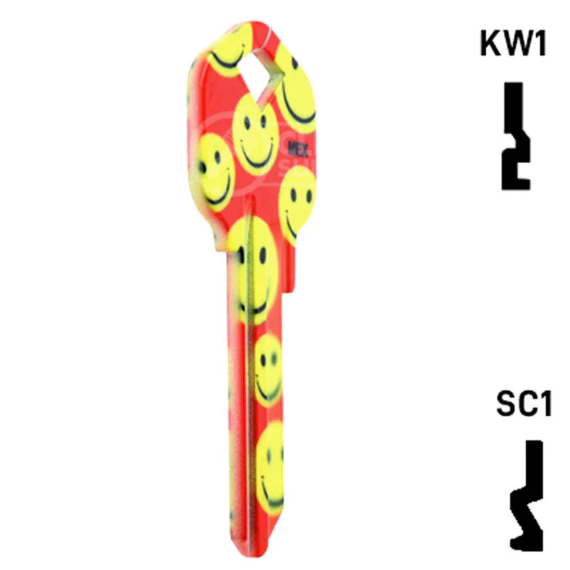 Happy Keys- Happy Faces Key (Choose Keyway) - Image 17