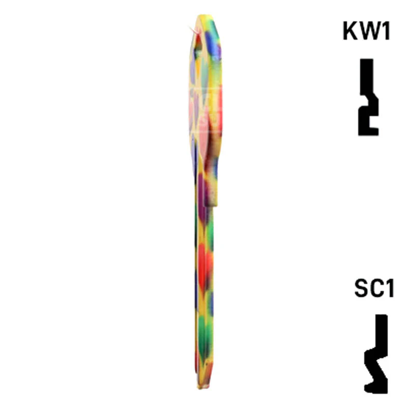 Happy Keys- Hearts Key (Choose Keyway) - Image 8