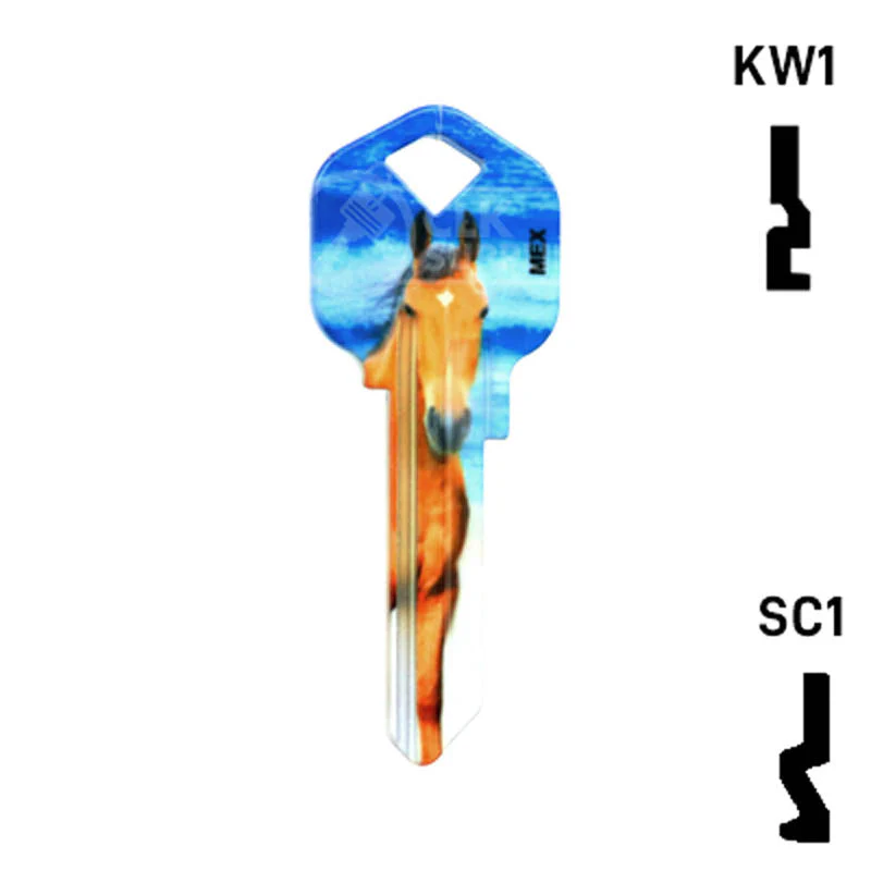 Happy Keys- Horse Key (Choose Keyway) - Image 14