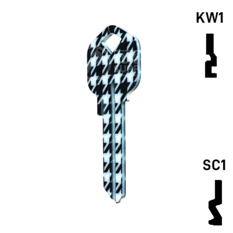Happy Keys- Houndstooth Key (Choose Keyway) - Image 22