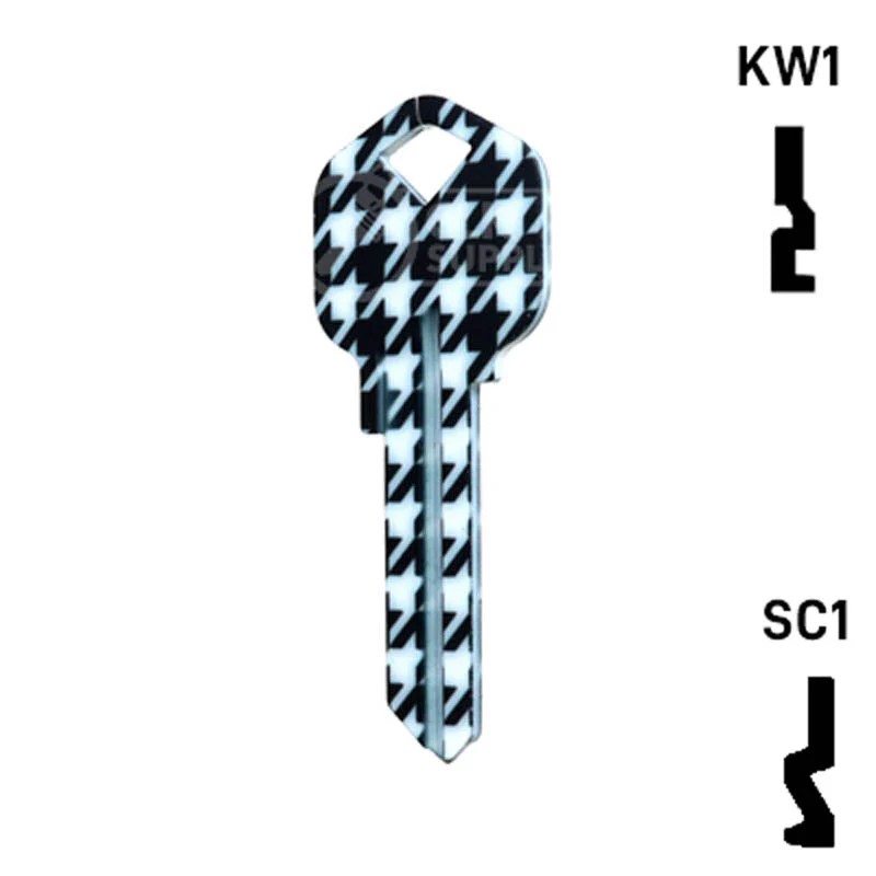 Happy Keys- Houndstooth Key (Choose Keyway) - Image 23