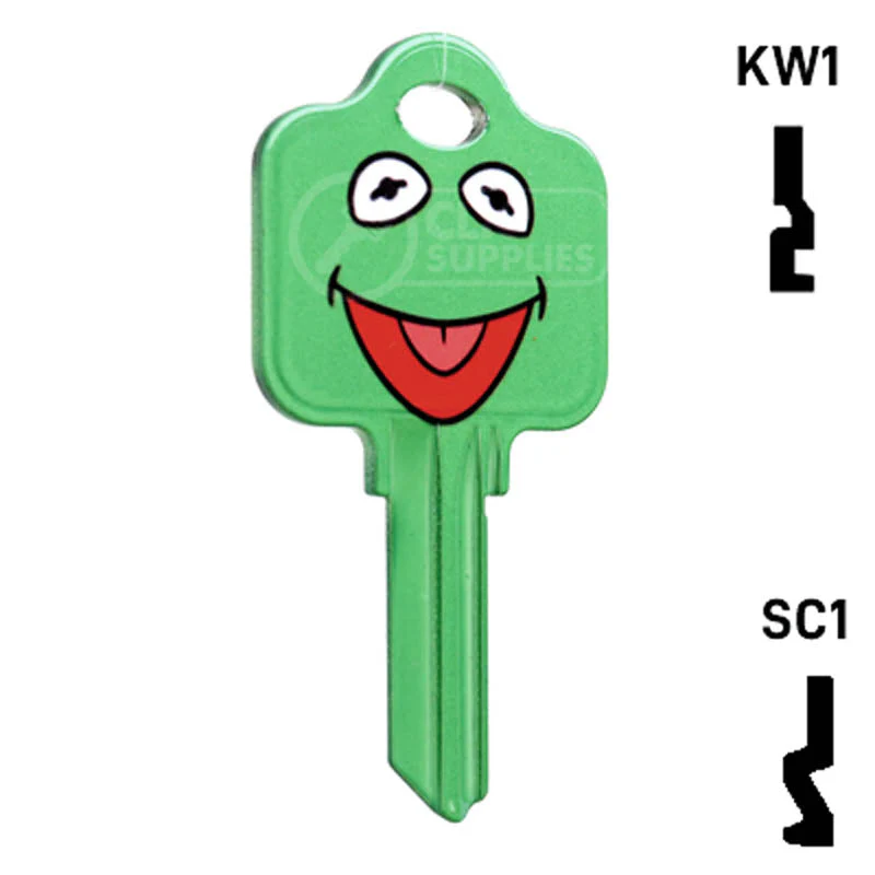 Happy Keys- Kermit Key (Choose Keyway) - Image 4