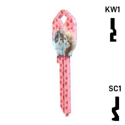 Happy Keys- Kittens Key (Choose Keyway) - Image 21