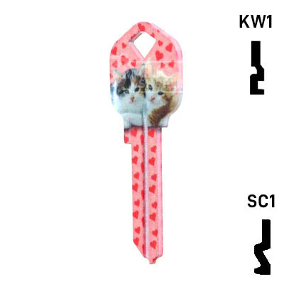 Happy Keys- Kittens Key (Choose Keyway) - Image 22