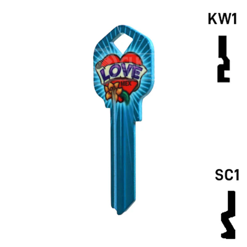 Happy Keys- Love Key (Choose Keyway) - Image 10