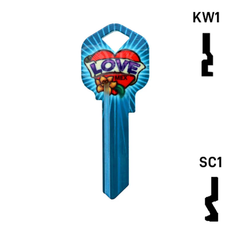Happy Keys- Love Key (Choose Keyway) - Image 12