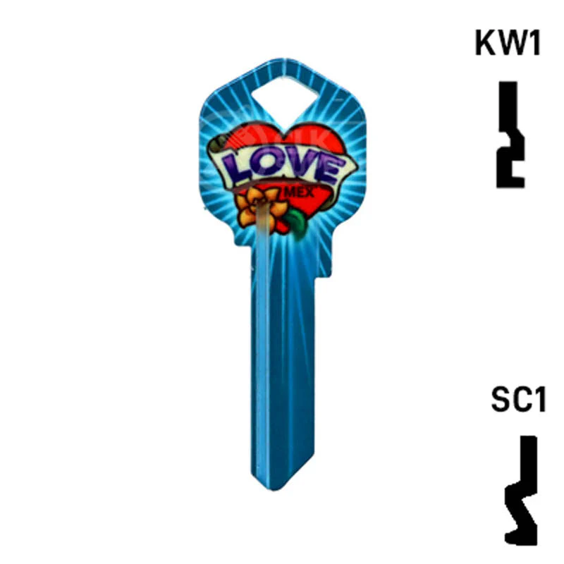 Happy Keys- Love Key (Choose Keyway) - Image 13