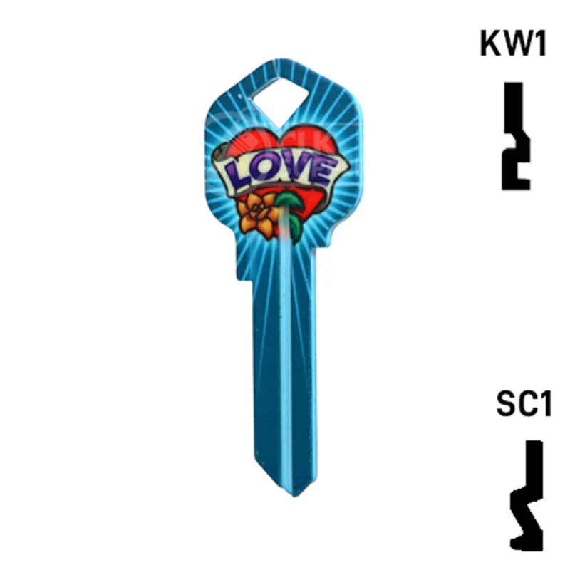 Happy Keys- Love Key (Choose Keyway) - Image 23