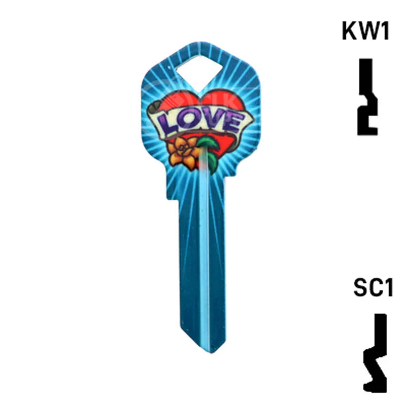 Happy Keys- Love Key (Choose Keyway) - Image 24