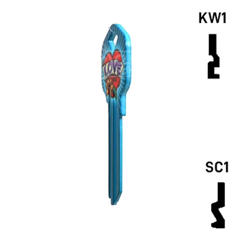 Happy Keys- Love Key (Choose Keyway) - Image 8