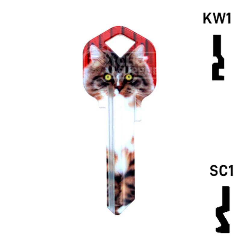 Happy Keys- Maine Coon Key (Choose Keyway)