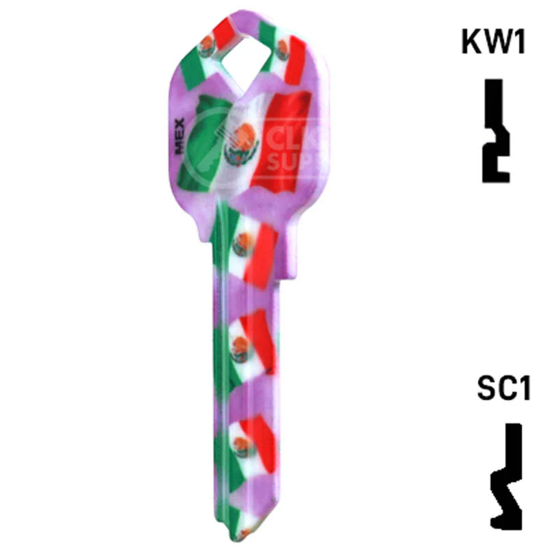Happy Keys- Mexican Flag Key (Choose Keyway) - Image 11