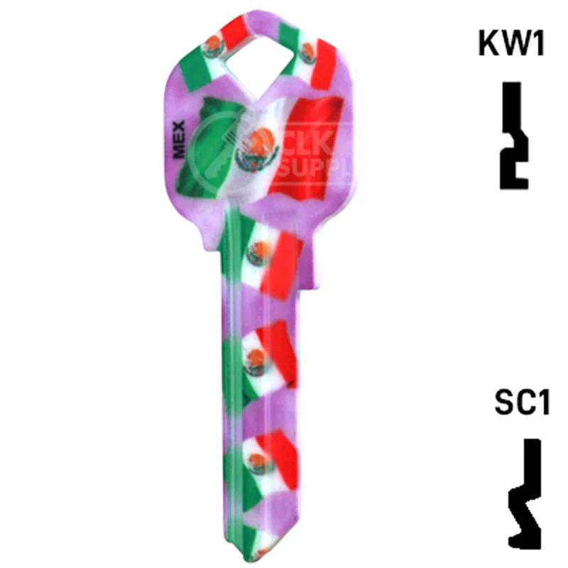 Happy Keys- Mexican Flag Key (Choose Keyway) - Image 12
