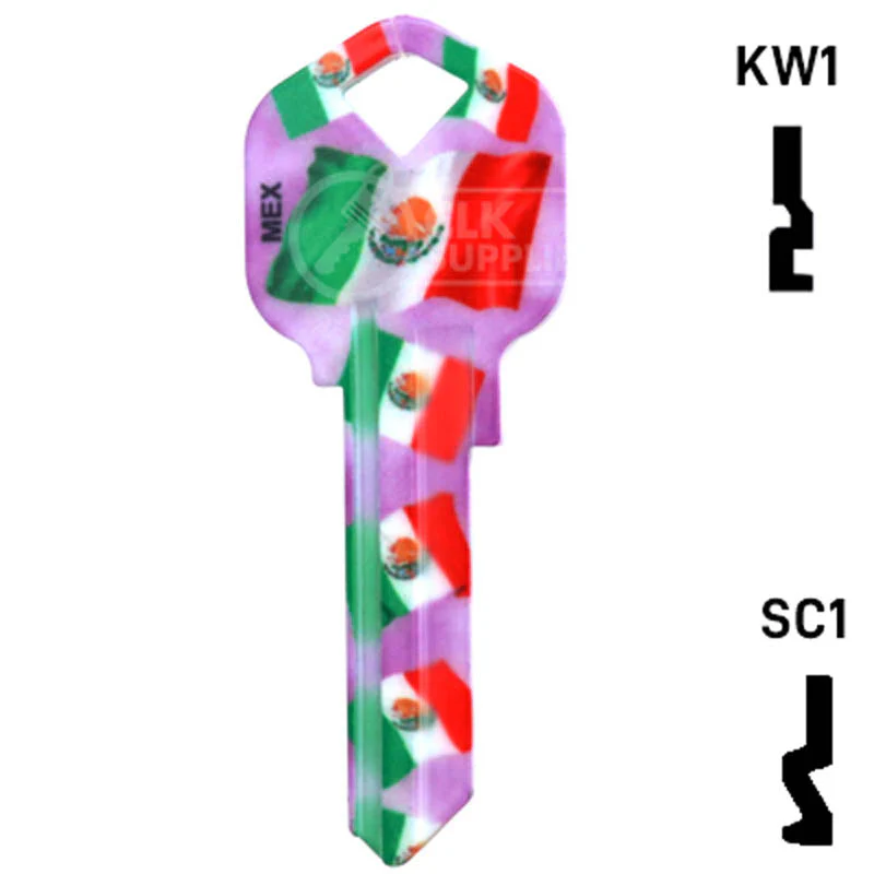 Happy Keys- Mexican Flag Key (Choose Keyway) - Image 13