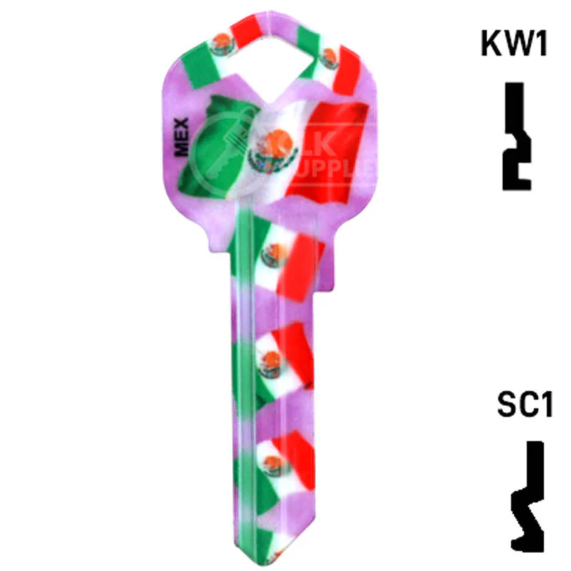 Happy Keys- Mexican Flag Key (Choose Keyway) - Image 14
