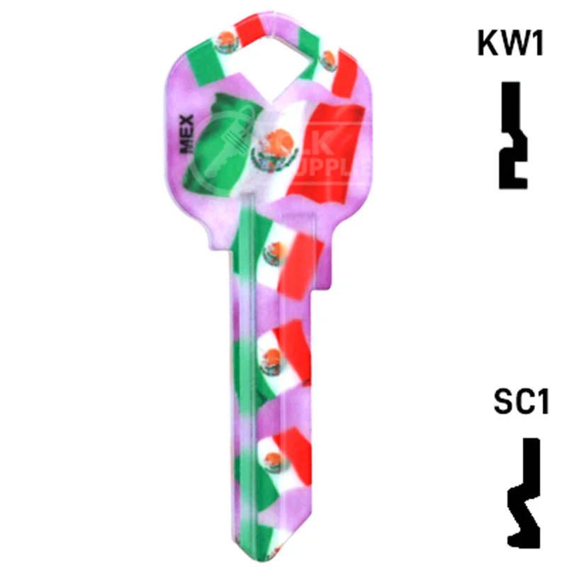 Happy Keys- Mexican Flag Key (Choose Keyway) - Image 15