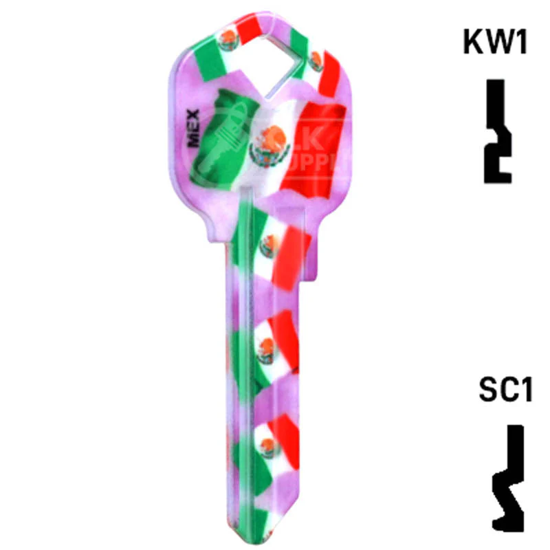 Happy Keys- Mexican Flag Key (Choose Keyway) - Image 16