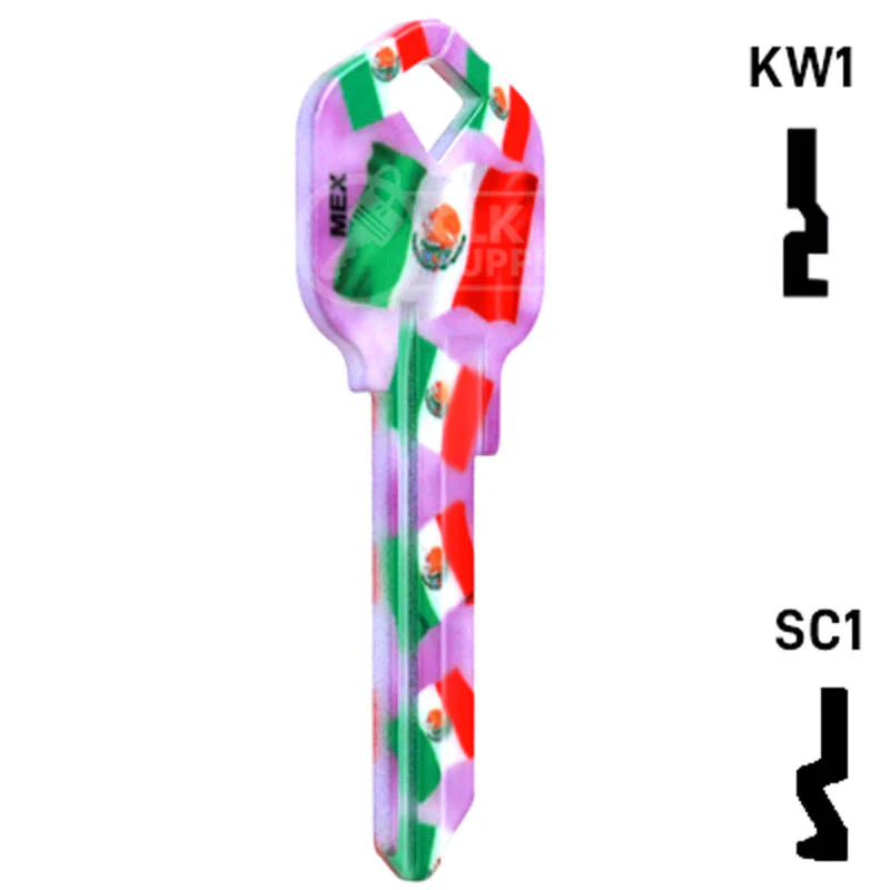 Happy Keys- Mexican Flag Key (Choose Keyway) - Image 17