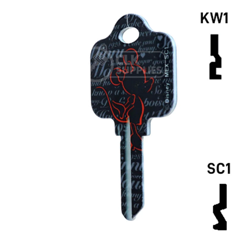 Happy Keys- Minnie Mouse Key (Choose Keyway) - Image 11
