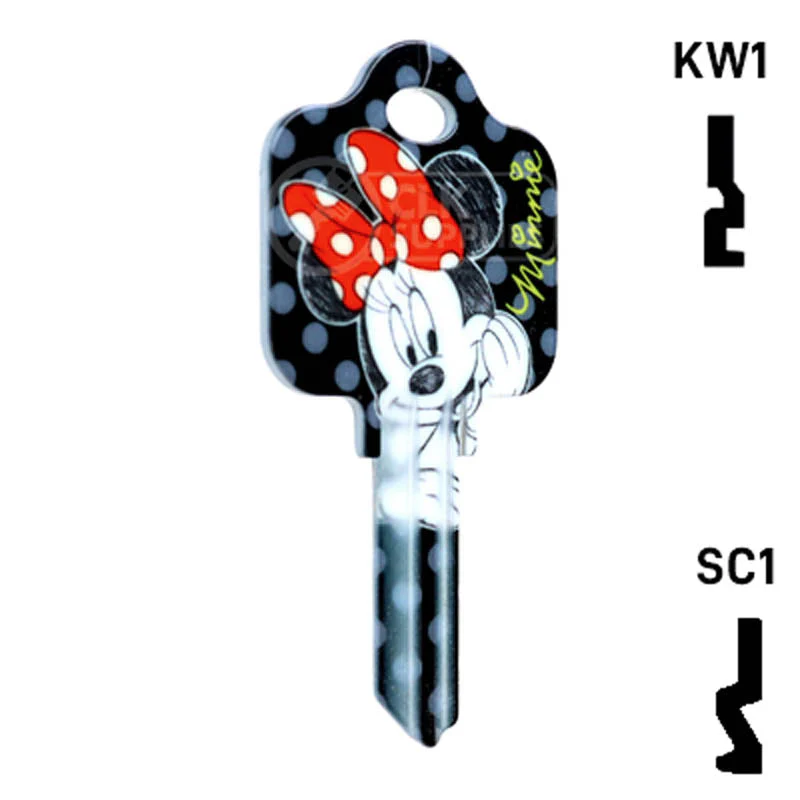 Happy Keys- Minnie Mouse Key (Choose Keyway) - Image 4