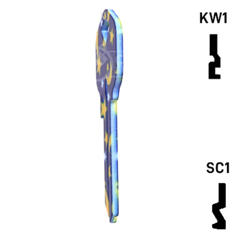 Happy Keys- Moon & Stars Key (Choose Keyway) - Image 21