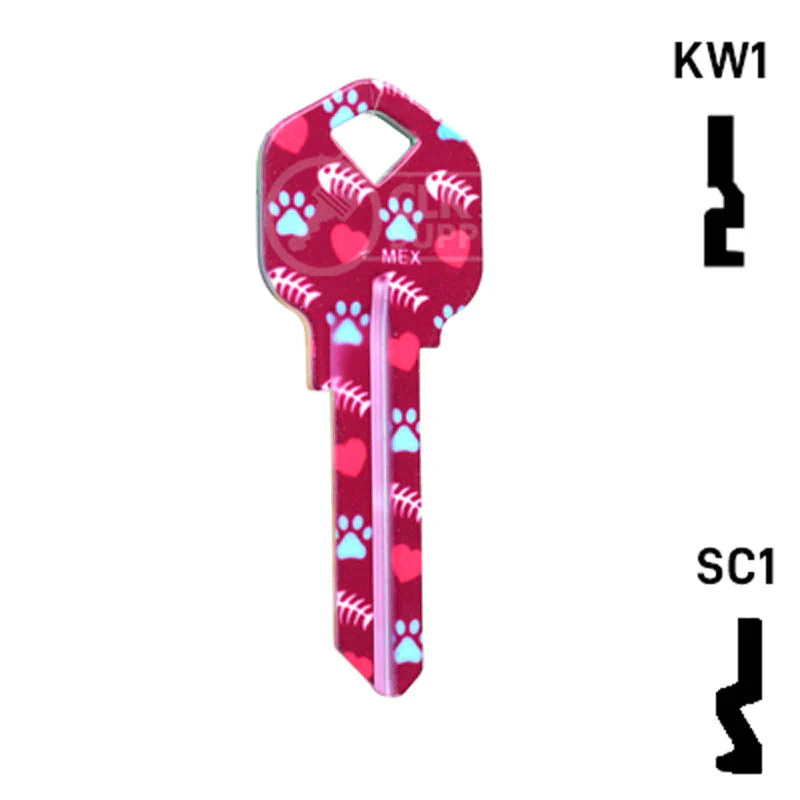 Happy Keys- Orange Tabby Key (Choose Keyway) - Image 14
