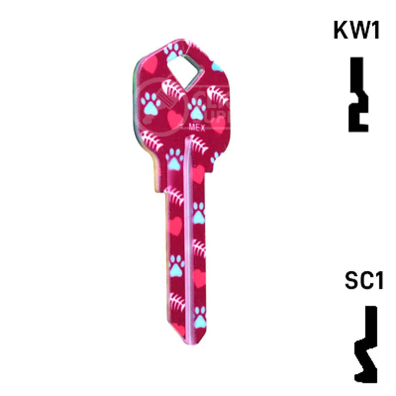 Happy Keys- Orange Tabby Key (Choose Keyway) - Image 15