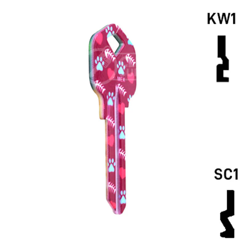 Happy Keys- Orange Tabby Key (Choose Keyway) - Image 16