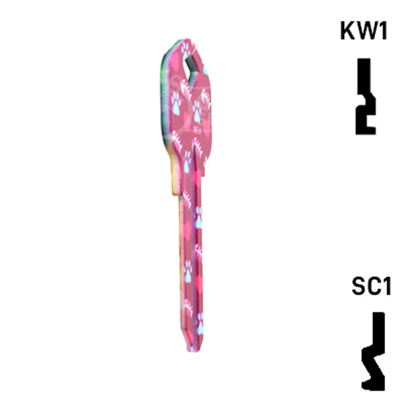 Happy Keys- Orange Tabby Key (Choose Keyway) - Image 17