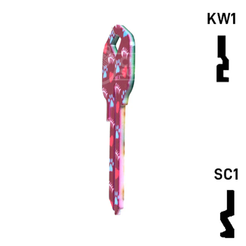 Happy Keys- Orange Tabby Key (Choose Keyway) - Image 8