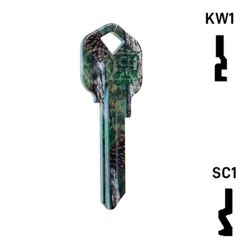 Happy Keys- Pine Camouflage Key (Choose Keyway) - Image 15