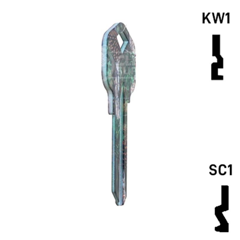 Happy Keys- Pine Camouflage Key (Choose Keyway) - Image 5