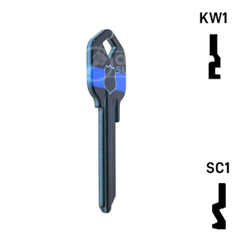 Happy Keys- Police Key (Choose Keyway) - Image 17