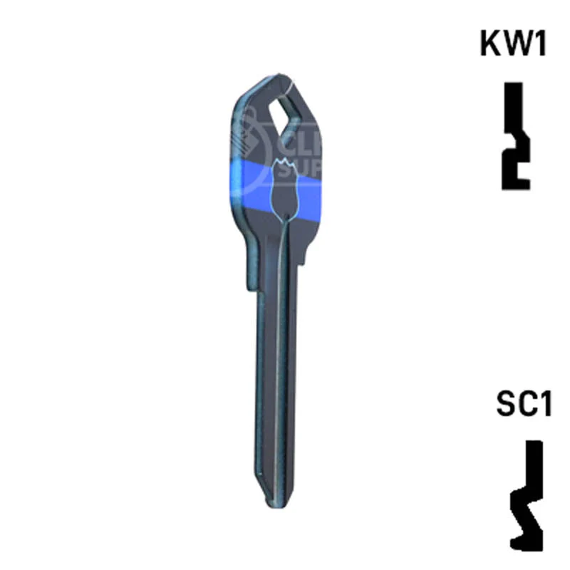Happy Keys- Police Key (Choose Keyway) - Image 5