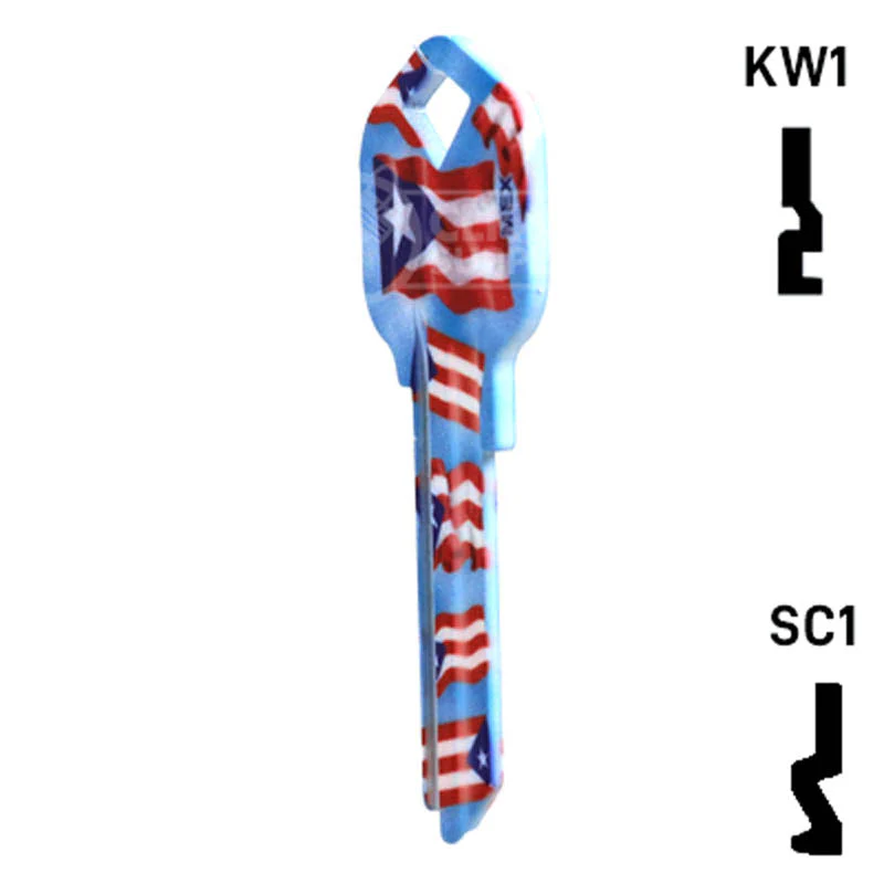 Happy Keys- Puerto Rican Flag Key (Choose Keyway) - Image 10