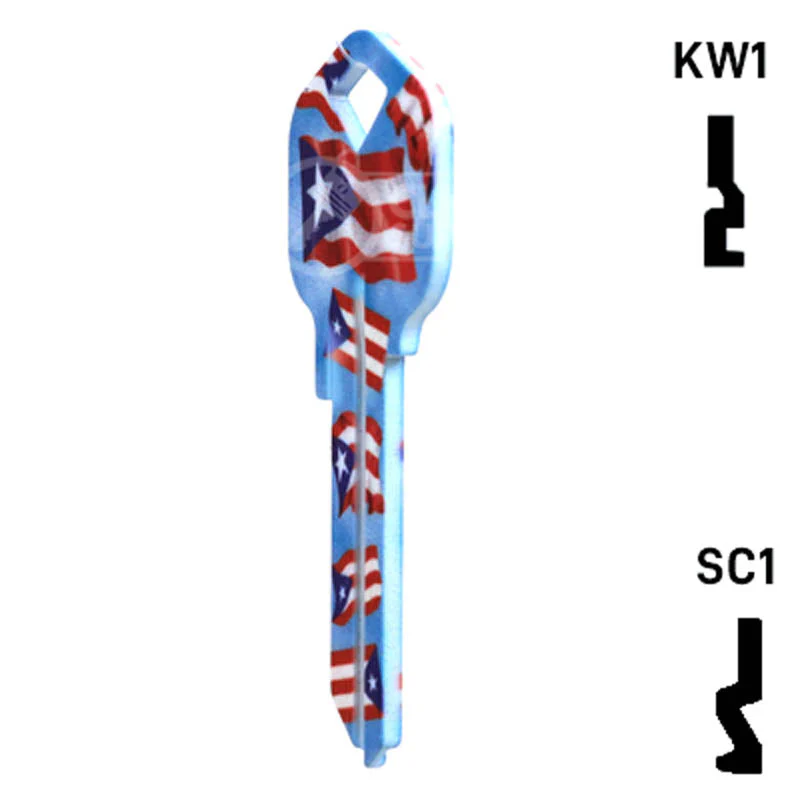 Happy Keys- Puerto Rican Flag Key (Choose Keyway) - Image 22