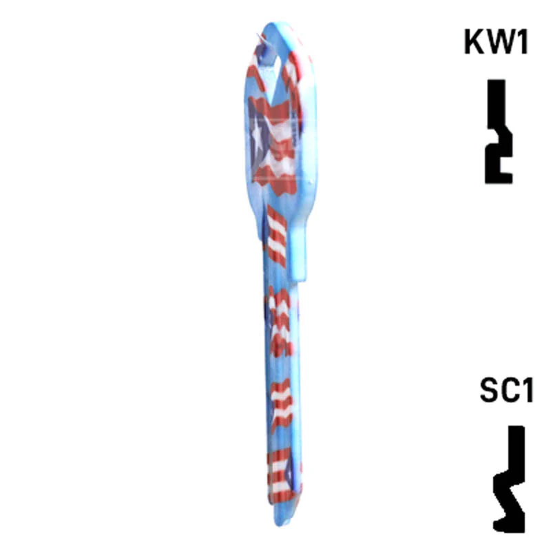 Happy Keys- Puerto Rican Flag Key (Choose Keyway) - Image 9