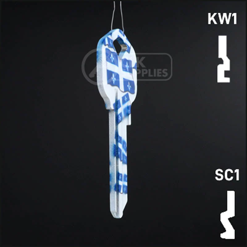 Happy Keys- Quebec Flag Key (Choose Keyway) - Image 18