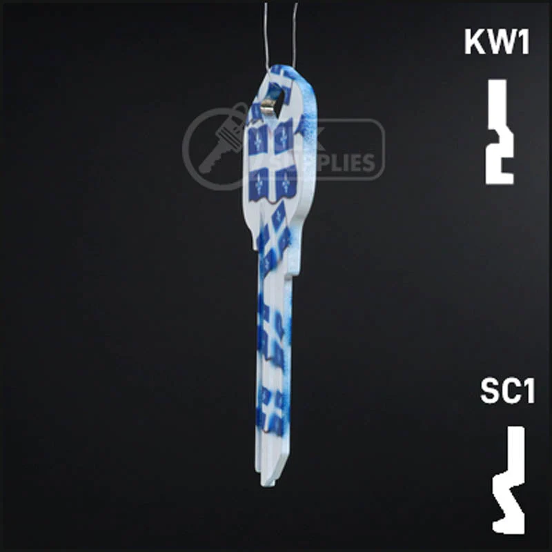 Happy Keys- Quebec Flag Key (Choose Keyway) - Image 9