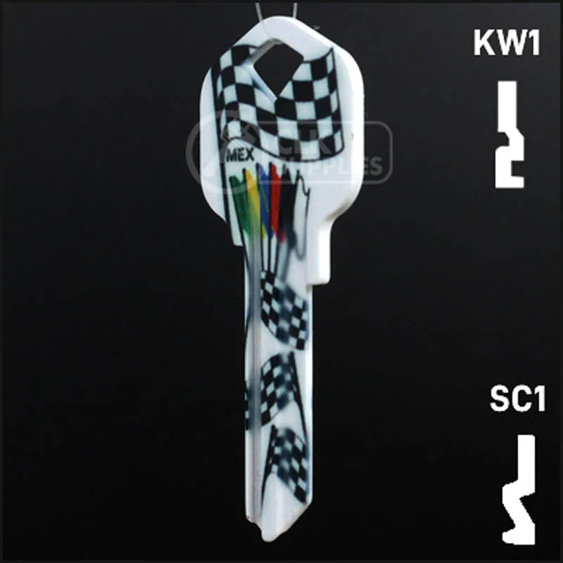 Happy Keys- Racing Flags Key (Choose Keyway) - Image 11