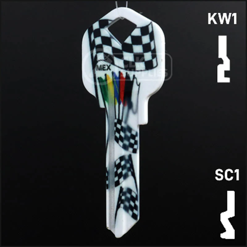 Happy Keys- Racing Flags Key (Choose Keyway) - Image 12
