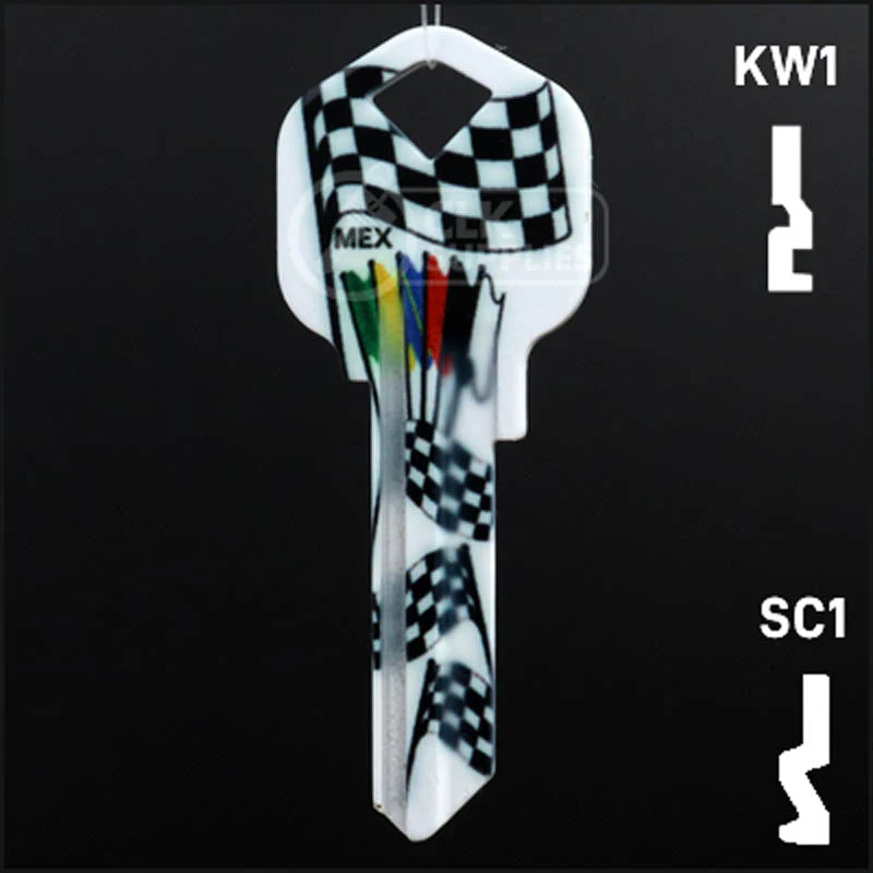 Happy Keys- Racing Flags Key (Choose Keyway) - Image 13