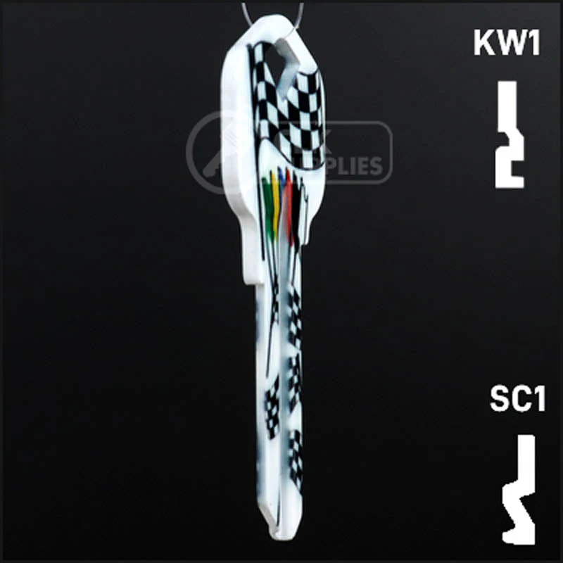 Happy Keys- Racing Flags Key (Choose Keyway) - Image 6