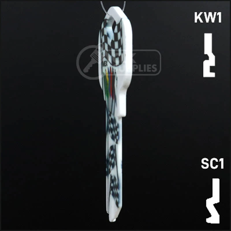 Happy Keys- Racing Flags Key (Choose Keyway) - Image 9