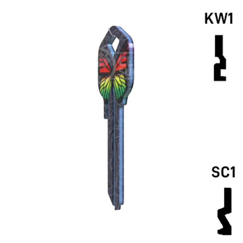 Happy Keys- Rainbow Butterfly Key (Choose Keyway) - Image 21