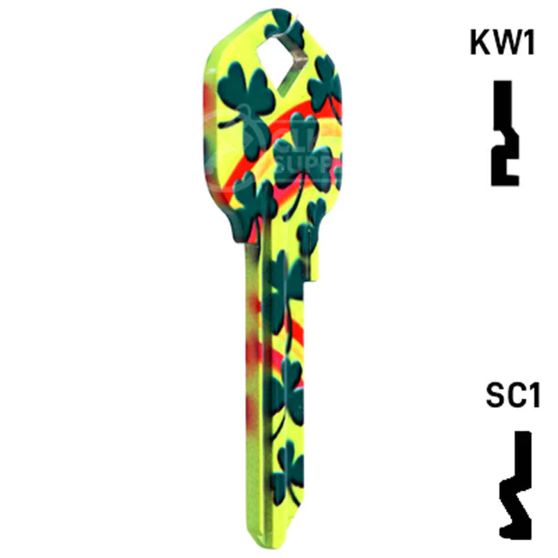 Happy Keys- Rainbow Clover Key (Choose Keyway) - Image 17
