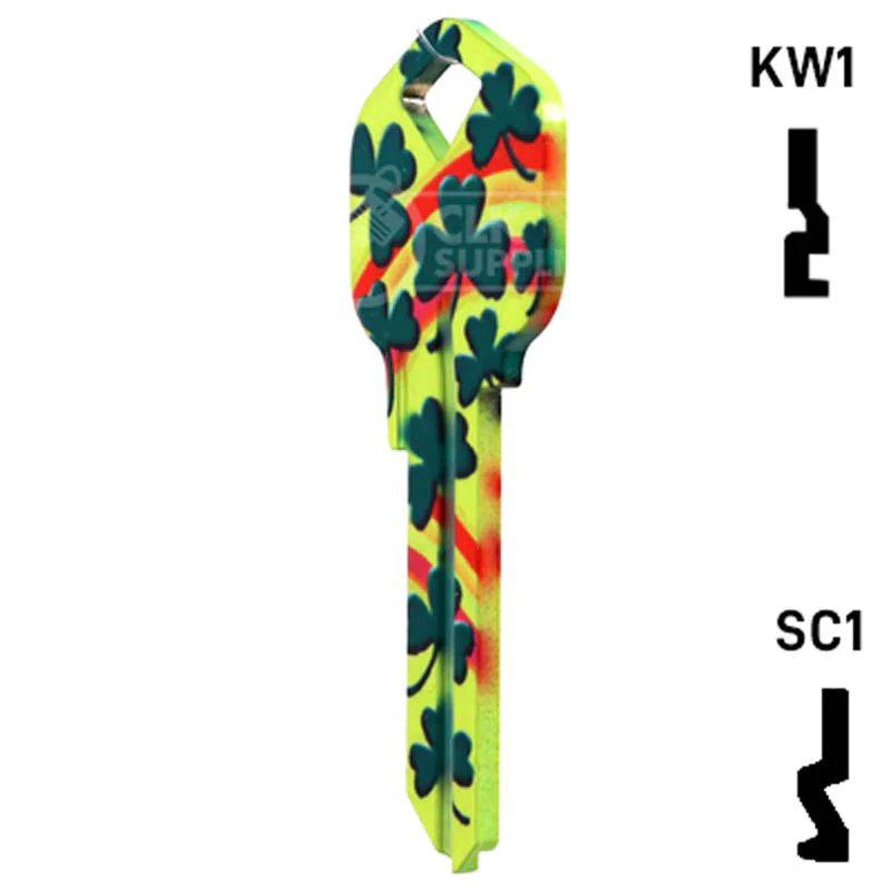 Happy Keys- Rainbow Clover Key (Choose Keyway) - Image 22