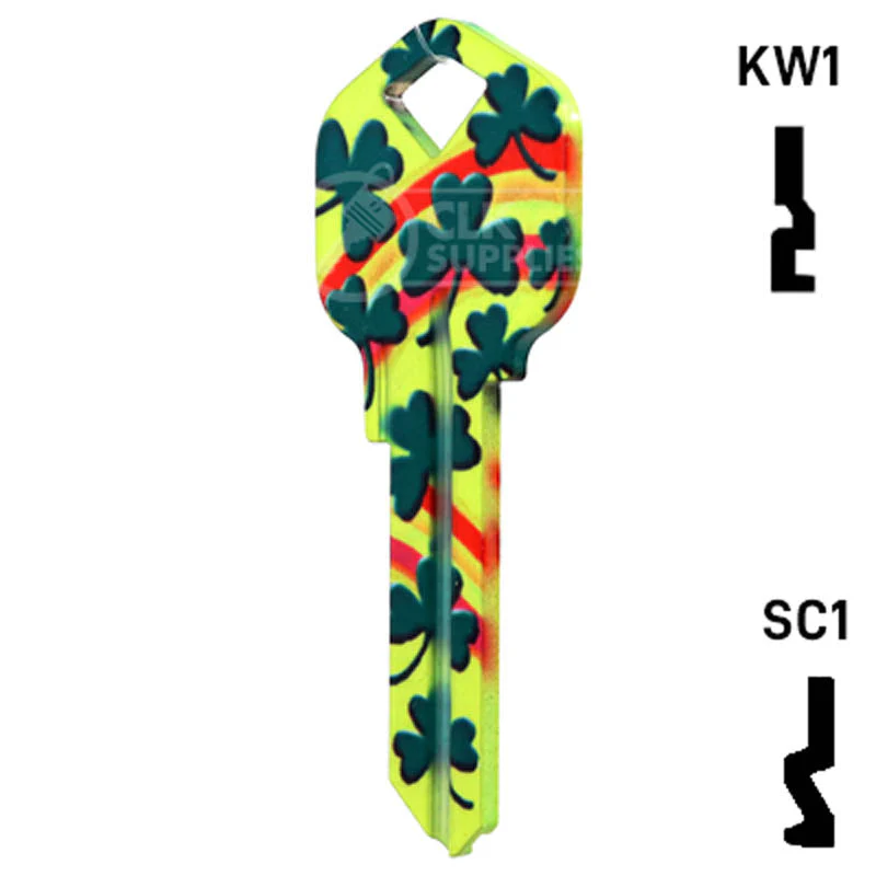 Happy Keys- Rainbow Clover Key (Choose Keyway) - Image 23