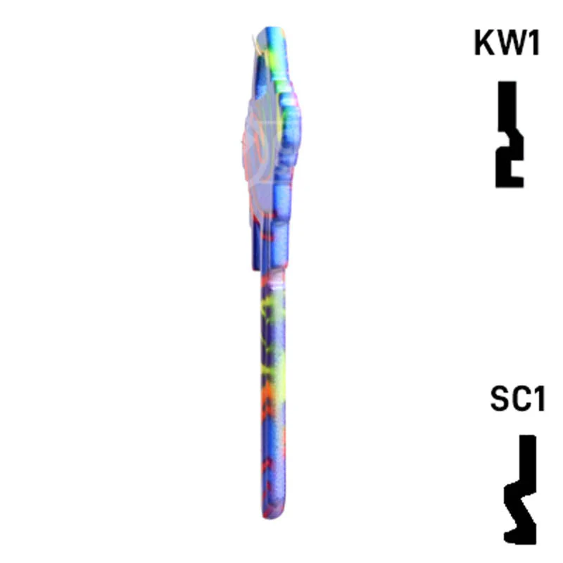 Happy Keys- Rainbow Swirl Key (Choose Keyway) - Image 20