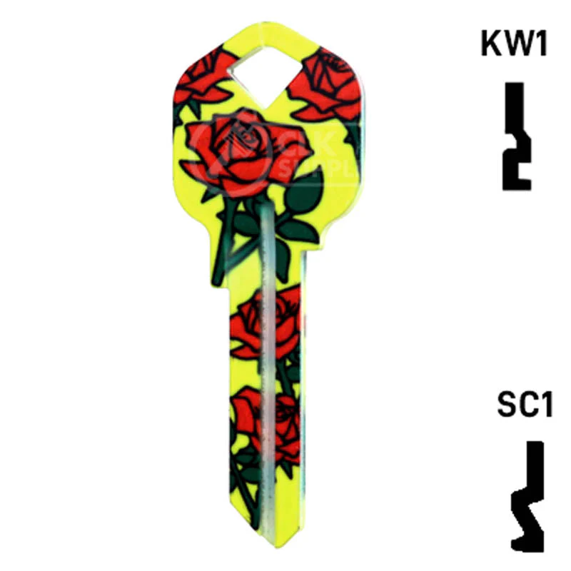 Happy Keys- Roses Key (Choose Keyway) - Image 24